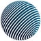 3d striped sphere