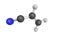 3d structure of Acrylonitrile, a colorless volatile liquid. It i