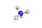 3d structure of Ammonium, a positively charged polyatomic ion.