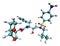 3D structure of antiviral Darunavir, active against the COVID-19 coronavirus and HIV