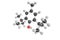 3d structure of Butylated hydroxytoluene, also known as dibutylhydroxytoluene, a lipophilic organic compound, chemically
