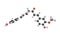 3d structure of Curcumin, a bright yellow chemical produced by s