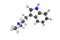 3d structure of Dimethyltryptamine, a powerful psychedelic compound