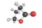 3d structure of Gamma-Butyrolactone, a hygroscopic colorless