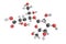 3d structure of Lactobionic acid, a sugar acid.