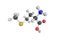 3d structure of Methionine, an essential amino acid in humans.