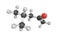 3d structure of Methyl isobutyl ketone, an organic compound. It