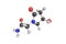 3d structure of Oxiracetam, a nootropic drug of the racetam family and a very mild stimulant