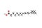 3d structure of Punicic acid also called trichosanic acid