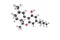 3d structure of Tetrahydrocannabinol (THC), the principal psycho