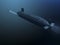 3D submarine shooting missile rear