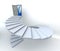 3D Success business spiral staircase