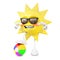 3D sun character wants you to play