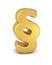 3d symbol paragraph gold vertikal