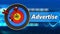 3d target with advertise sign