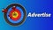 3d target with advertise sign