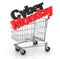 3D Text Cyber Monday in Shopping Cart