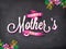 3D text with ribbon for Mother\'s Day celebration.