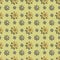 3D texture gold flowers. Hue metal yellow, golden.