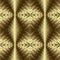 3d textured gold seamless pattern. Surface quilted background. Modern repeat grunge backdrop. 3d wallpaper. Ornate endless texture