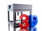 3D Three dimensional printer.