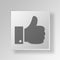 3D thumbs up icon Business Concept