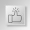 3D thumbs up icon Business Concept