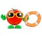 3d Tomato has a life ring