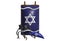 3D Torah scroll, tefillin and Kippah illustration, Jewish symbols set