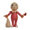 3D trick \\\'r treat Cartoon Picture open his arm widely