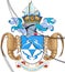 3D Tristan da Cunha Coat of Arms.