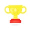 3d trophy cup prize award golden. trophy 3d Cartoon winners trophy champion cup. Winner prize, sport award, success concept vector