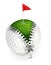 3d unzip golf ball concept