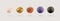 3d vector colorful basket balls isolated design elements. Basketball trend color pink, golden, black, violet and orange