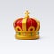3d Vector Golden Royal Crown, Monarchy Royalty Luxury Medieval