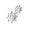 3d vector illustration of gears, cogwheels or cogs