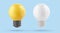 3D vector Light Bulb realistic icon. Business idea and strategy concept. Energy-saving lamp. Eco-friendly electricity. Bright