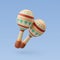 3d Vector Maracas Shakers Traditional, Music and Instrument concept