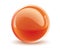 3d vector orange sphere