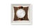 3d Vector Realistic Golden Classic Vintage Unisex Wrist Watch with Roman Numerals in Paper Box Icon Closeup Isolated on