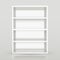 3d vector white blank shelf