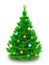 3d vibrant Christmas tree