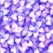 3d violet hearts pattern background. Scattered hearts like candy