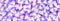 3d violet hearts pattern banner background. Scattered hearts like candy