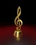 3D violin clef