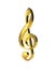 3D violin clef