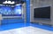 3D Virtual News Studio Background