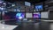 3D Virtual News Studio Background looped