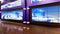 3D Virtual TV Studio News With a wooden floor