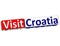 3D Visit Country Croatia Button